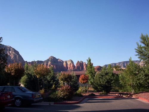 Sedona, AZ - Backdrop off red rock in Sedona, AZ.