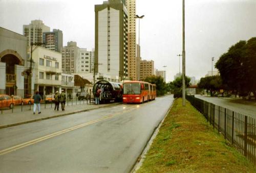 136  special bus system in Curitiba - 136  special bus system in Curitiba