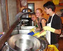 Cleaning Dishes - Kids cleaning up after a dinner