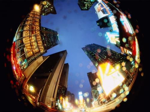 Times Square - A strange picture.