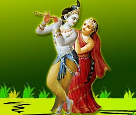 Lord krishna - This is the beautiful picture of lord krishna with his devotee radha.