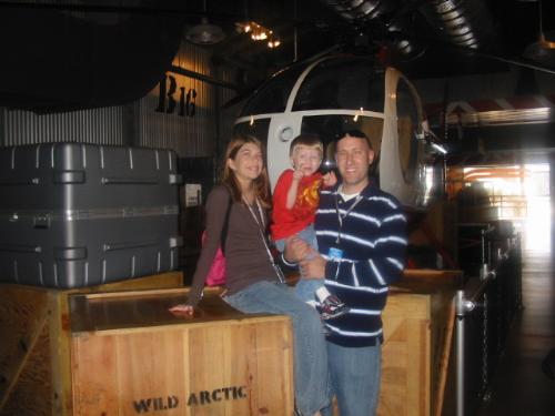 My family at sea world - We were on are way to see the bears so I had to take a picture