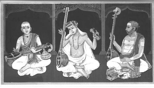 A Art depicting Indian Classical Music tradition - Indian Classical is music's origins dates back to thousands of centuries. IT is one of the most relaxing and difficult form of music.