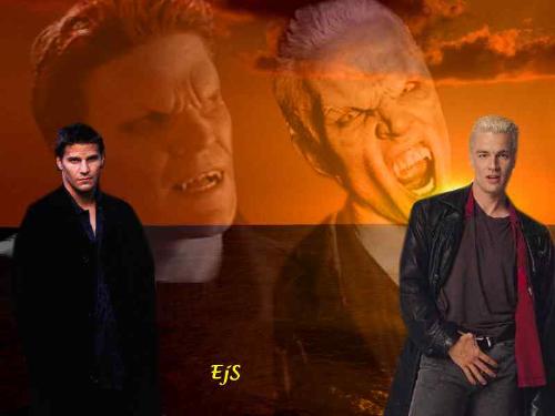 Angel and Spike - Wallpaper of Angel and Spike from Buffy the Vampire Slayer and Angel
