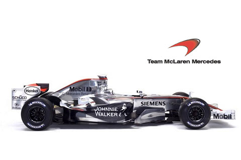 Mclaren Mercedes with a recent livery - nice colours!