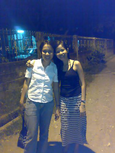me with my long skirt - taken with my friend. i am the one wearing the long skirt. one of my favorite skirts