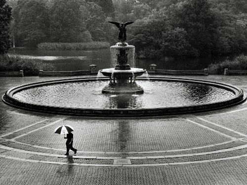 Bethesda Fountain - Bethesda Fountain Central Park at New York city.