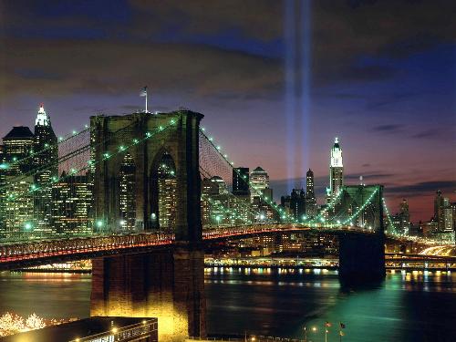 Tribute in Light - A tribute in light at New York city.