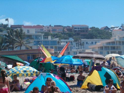 On Margate Beach - On the Beach looking over to our hotel