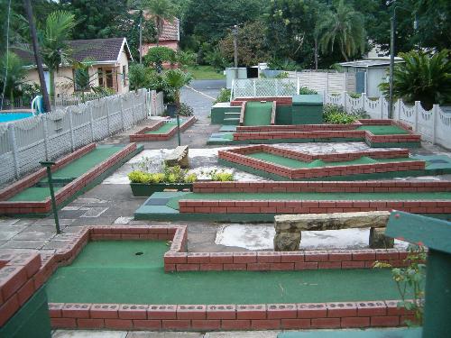 Putt-Putt Course in Margate Caravan Park - At the Caravan Park we stayed at there was alot of entertainment, one place I could always remember was sitting on the Putt-Putt Course, not really playing but just hanging about with friends we had made