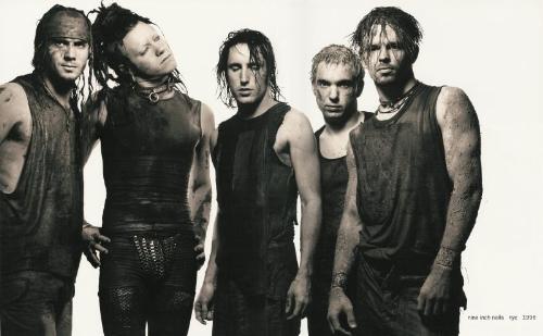 Nine Inch Nails - (Description borrowed from ladr23 b/c it's an excellent description!!!!) Nine Inch Nails were the most popular industrial group ever and was largely responsible for bringing the music to a mass audience. It isn't really accurate to call NIN a group; the only official member is singer/producer/multi-instrumentalist Trent Reznor, who always remained solely responsible for NIN's musical direction (he was, however, supported in concert by a regular backing band). Unlike the vast majority of industrial artists, Reznor wrote melodic, traditionally structured songs where lyrics were a focal point. His pop instincts not only made the harsh electronic beats of industrial music easier to digest, but also put a human face on a style that usually tried to sound as mechanical as possible. While Ministry crossed over to heavy metal audiences, NIN built up a large alternative rock fan base right around the time of Nirvana's mainstream breakthrough. As a result, Reznor became a genuine star and his notoriously dark, brooding persona and provocateur instincts made him a Jim Morrison-esque sex symbol for the '90s. A long period of inactivity and writer's block followed, which gave virtually every alternative metal band of the late '90s a chance to rip off elements of NIN's sound. By the time Reznor's five-year hiatus finally ended, he was still a popular figure but his commercial momentum had slowed somewhat. Michael Trent Reznor was born May 17, 1965, in the small town of Mercer, PA; he went by his middle name to avoid confusion with his father, Michael. At age five, Reznor's parents divorced and he wound up being raised mostly by his maternal grandparents; even so, Reznor stated repeatedly that his childhood was mostly happy. He began playing the piano at age five, studying classical music, and later learned tenor sax and tuba in the school band; he also acted in musicals and became an avid Kiss fan. Reznor spent a year studying music and computers at Allegheny College, but dropped out after a year to pursue music full-time; he soon packed up and moved to Cleveland with high school friend Chris Vrenna. Around the same time, he was discovering new wave and assorted underground music; he was most fascinated with early industrial, since it offered an edgy, aggressive way to use electronic instruments. At age 19, he successfully auditioned to join an AOR band called the Innocent, which released one album, Livin' in the Streets (Reznor's picture does appear on the jacket). He quit the Innocent after just three months and subsequently gigged with local bands; he also worked in a keyboard store and as a janitor in the local Right Track recording studio. Eventually, he became a studio engineer, teaching himself various computer applications and working on his own material during off hours. In 1987, Reznor appeared in the Michael J. Fox/Joan Jett film Light of Day, where he played keyboards with a trio dubbed the Problems during a bar scene. As Nine Inch Nails, Reznor began recording his own Ministry and Skinny Puppy-influenced compositions in 1988, playing all the instruments himself. At first, he simply hoped to release a 12' single on a small European label, but when he sent demo tapes to around ten American labels, nearly every one offered him a deal. He wound up signing with TVT, which released NIN's debut album, Pretty Hate Machine, in 1989 (after having rejected an initial effort called Industrial Nation). Reznor quickly assembled a backing band and toured with Skinny Puppy for a short time, but soon tired of playing for strictly industrial artists. With a tighter outfit featuring Chris Vrenna on drums and Richard Patrick on guitar (plus several revolving-door keyboardists), he consciously chose to open for alt-rock acts (including, early on, the Jesus Mary Chain and Peter Murphy), partly for the challenge of winning over fans who might not have liked industrial music. The strategy helped expand Nine Inch Nails' fan base substantially; the single'Down in It' got some airplay in dance clubs, reaching Billboard's dance and modern rock charts, and MTV later picked up on the video for the more rock-oriented'Head Like a Hole.' In 1991, after settling on keyboardist James Woolley, Nine Inch Nails became part of the inaugural Lollapalooza tour, which expanded their fan base by leaps and bounds. Pretty Hate Machine's momentum kept building slowly and although it never climbed higher than number 75, it spent over two years on the album charts and eventually sold over a million copies -- one of the first indie-label rock albums to do so.