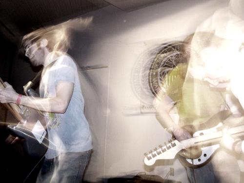 Jam'n - rockin out with the band. Check out http://www.myspace.com/danmasquelier for my music!