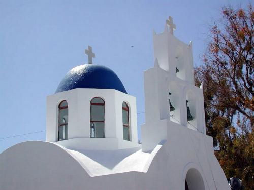 Santorini - White Blue Chapel - Santorini - White Blue Chapel