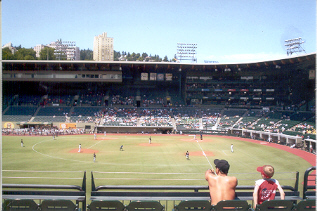 PGE Park game - I took this pic thru the fence.