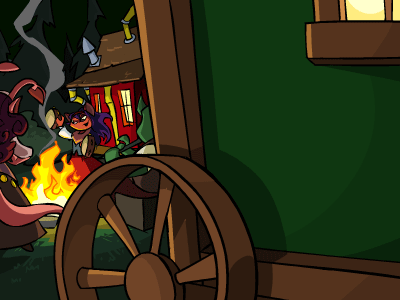 Neopets Haunted Wood Gypsy Camp - Neopets Haunted Wood Gypsy Camp in the Haunted Wood Plot.