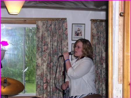 Singing - Me at my band practice.  The bands name is 3 Steps