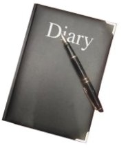 Dairy with pen - diary with pen