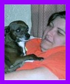 Me and my best friend - This is me with my dog Bubba.  He is a great source of comfort to me, and I love him very much.