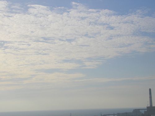 blue sky - blue sky with clouds, a picture i took.