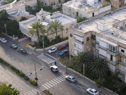 a street of tel aviv - a street of tel aviv