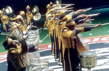 Drumline - A group playing in the inal competition in the movie DRumline
