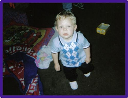 Nicky Christmas 2005 - My step grandson his second Christmas