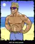 Mr. Suntan - the sun's ray do react on our body for results like suntan, tan lines and darkening skins while lighting, streaking the hair