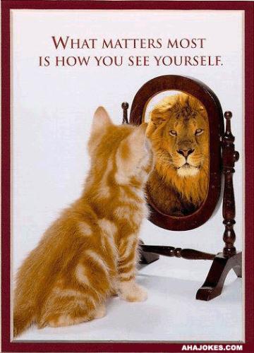 self perception - we perceive the things around us and everyone has their own perception