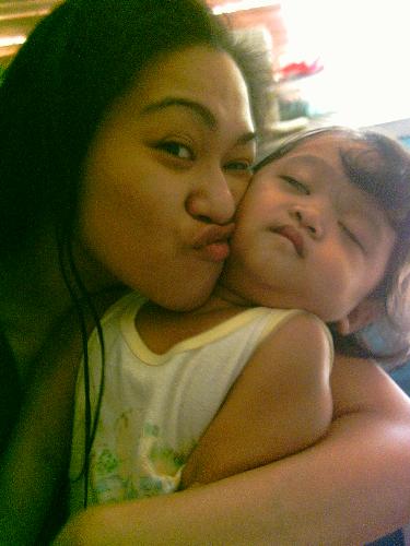 fun fun fun - this was taken in our room! just wanna show the world how much i love my daughter!