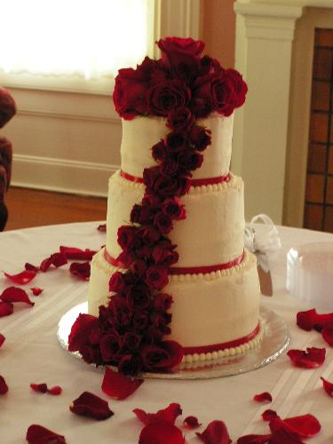 My Wedding Cake - Baked and decorated by Tiki's Tasties http://www.tikistasties.com/ It tasted as good as it looked