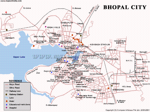 bhopal - bhopal city map