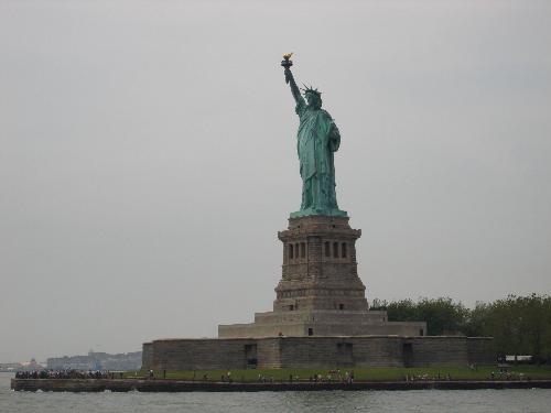 Statue Of Liberty - One of the Greatest Land mark of US.I took this photo when i visited US. Cruise is available to take a round trip. But be sure that d cruise also lands u there to take a closure look. Because d cruise that we took did not stop there.