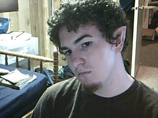 Me with Elf Ears - I make one sexy elf! (Or faun apparently...)