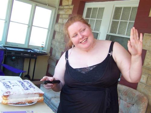 My 22nd Birthday. - On my 22nd Birthday i had a small BBQ with friends and family, it was on of the last parties i had there before moving house. The cake is white choc mud cake, it was delicious.
