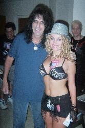Carrie (me) and Alice Cooper - Carrie (me) and Alice Cooper