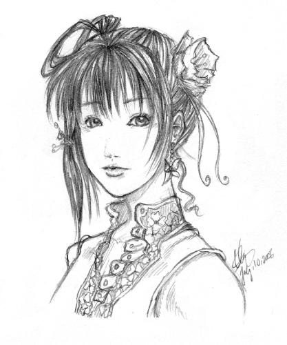 sketch - a beautiful sketch of a girl