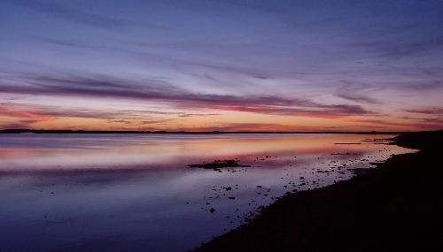 Coorong Sunset - April 16th 2005 - on the way home from a trip to Victoria ... amazing sunset but so many bugs out there!  I had to literally jump out of the car and click and then run back in or I would have been totally swallowed up by bugs!   Nice pic though!