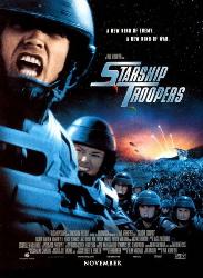 Starship Troopers - Movie poster of Starship Troopers owned by Touchstone and Tristar.