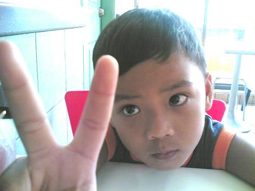 my nephew - peace men!