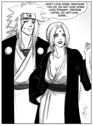 jiraiya and tsunade - hahaha dis 1 funny 2 who ever's naruto fan is might be able understand dis pic kind of funny man ^-^ lol
