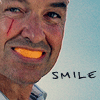 Smile - John Locke in a rare moment of brevity, from ABC's Lost.