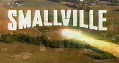 logo - Smallville Logo, with the background of the meteor hitting smallville