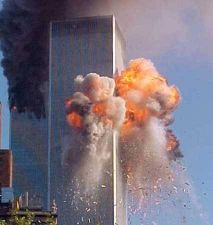 twin towers - a picture of the twin towers on 9-11