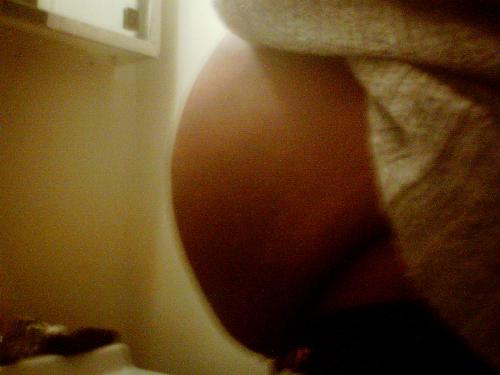 Tummy! - A picture of my tummy with my son Ayden inside!