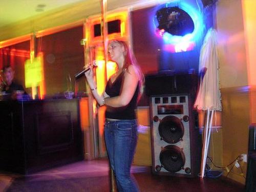 singer? - I like singing thats why if I see that there is a chance to show people how strong my voice..I always do this)) ...