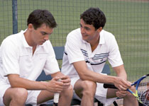 Matchpoint - Chris Wilton is a former tennis pro, looking to find work as an instructor. He meets Tom Hewett, a well-off pretty boy. Tom's sister Chloe falls in love with Chris but Chris has his eyes on Tom's fiancée, the luscious Nola. Both Chris and Nola know it's wrong but what could be more right than love? Chris tries to juggle both women but at some point, he must choose between them...