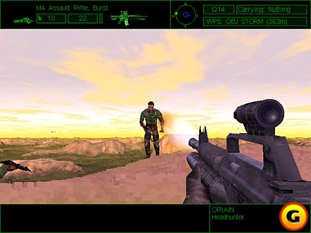 Delta Force - Delta Force http://www.gamespot.com/pc/action/deltaforce/index.html If ever there was a game that proved the value of gameplay over graphics, it's Delta Force.