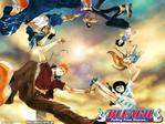 bleach - This picture was taken from www.animewallpapers.com which trademarks used in this site are the property of their respectives owners. Bleach story begins with Kurosaki Ichigo, an orange-haired senior high school student found his family attacked by an evil soul called "hollow", a shinigami (soul reaper/death god) named Kuchiki Rukia came to help but unfortunately she got attacked by the hollow badly. Then, Ichigo who must save his family told by Rukia that the only way to defeat the hollow is by becoming a shinigami. And then Ichigo decided to take the offer in order to save his family, but the after being a shinigami his life changes little by little. And the journey goes on...