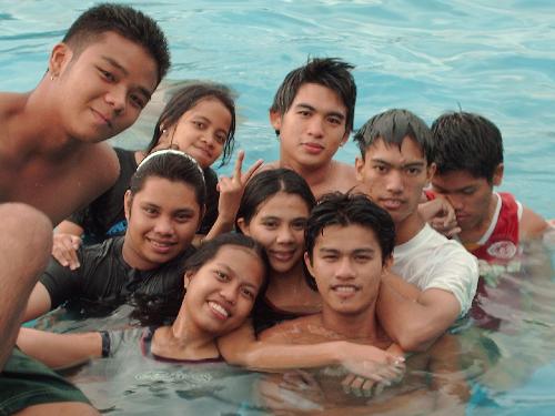 Swimming with my friends - this is our outing in DOn-G resort in General Trias Cavite, Philippines