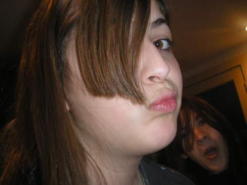 Sexiest picture of me. Ever. - LOL, the main person in the picture is my little sister, but that's me in the background. She was fooling around with my camera, so I just jumped in on a random shot.